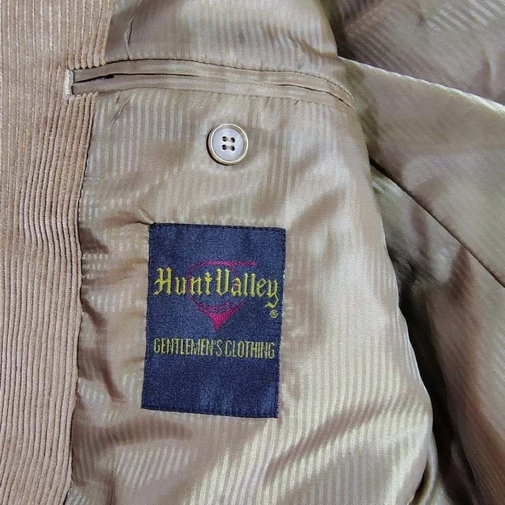 Gentlemen's Clothing Tan Corduroy Blazer Jacket Elbow‎ Patches XL cowboy western